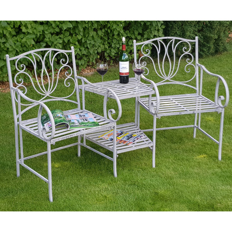 Lily Manor Metal Love Seat Wayfair.co.uk